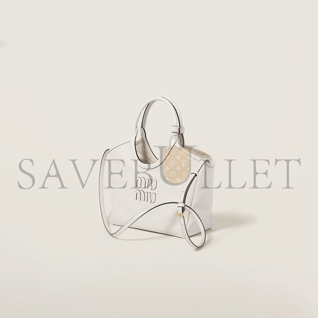 MIU MIU IVY LEATHER HANDBAG 5BA284 (23.5*22*12cm) MIU MIU IVY LEATHER HANDBAG 5BA284 (23.5*22*12cm)
